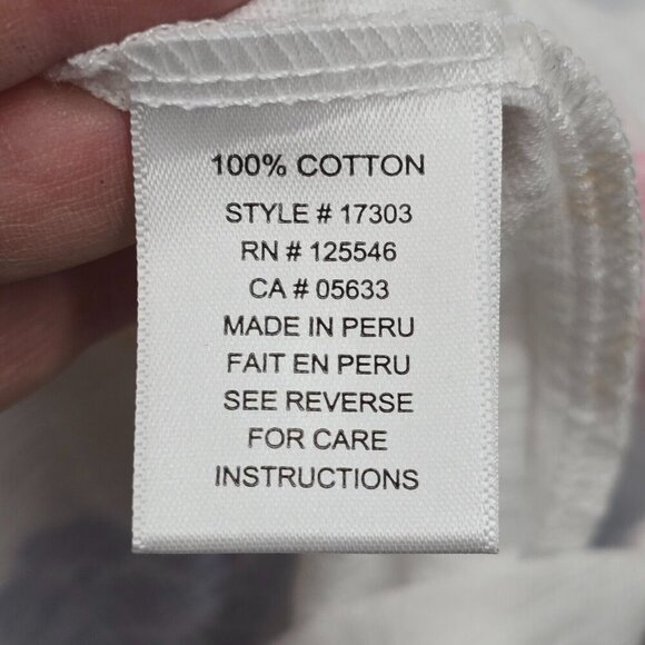 Escape by Habitat Shell Print Dress L Cotton Pockets Travel Beach Coastal Fit - Picture 7 of 12